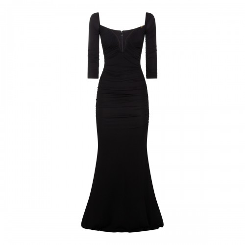 BLACK VISCOSE DRESS
