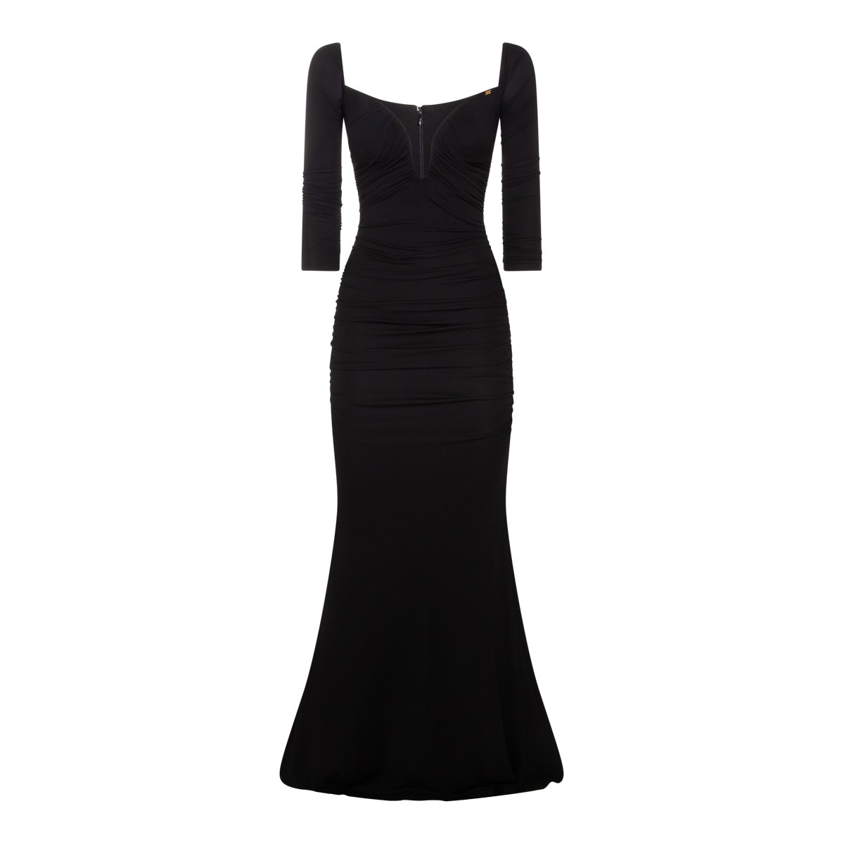 BLACK VISCOSE DRESS