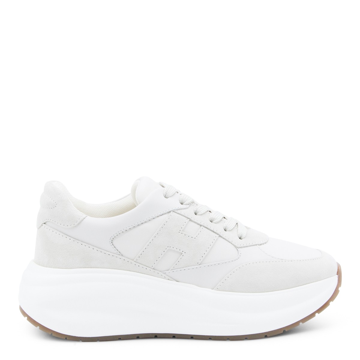 WHITE LEATHER MAXI ACTIVE SNEAKERS