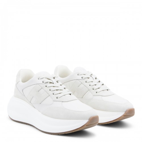 WHITE LEATHER MAXI ACTIVE SNEAKERS