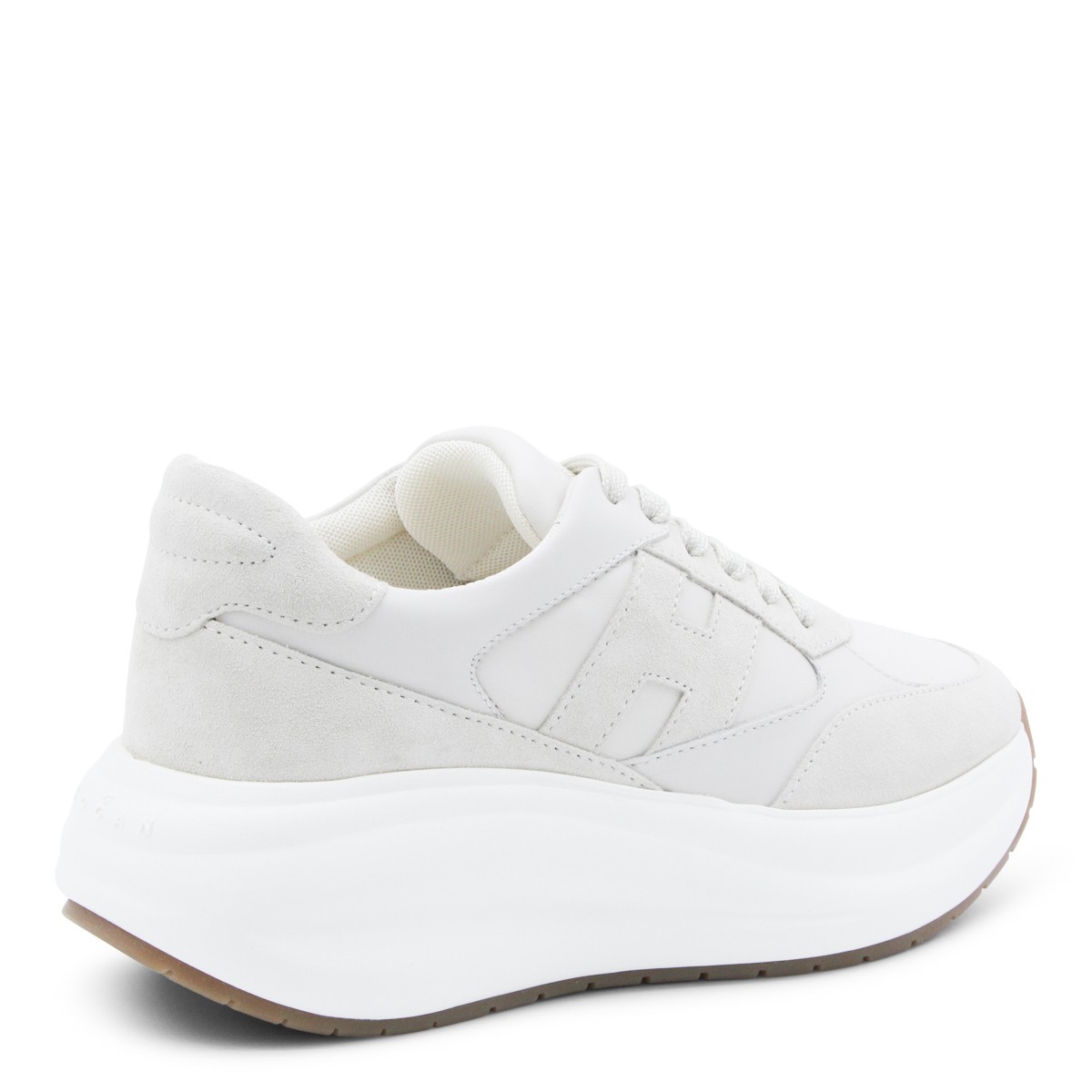 WHITE LEATHER MAXI ACTIVE SNEAKERS