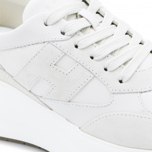 WHITE LEATHER MAXI ACTIVE SNEAKERS