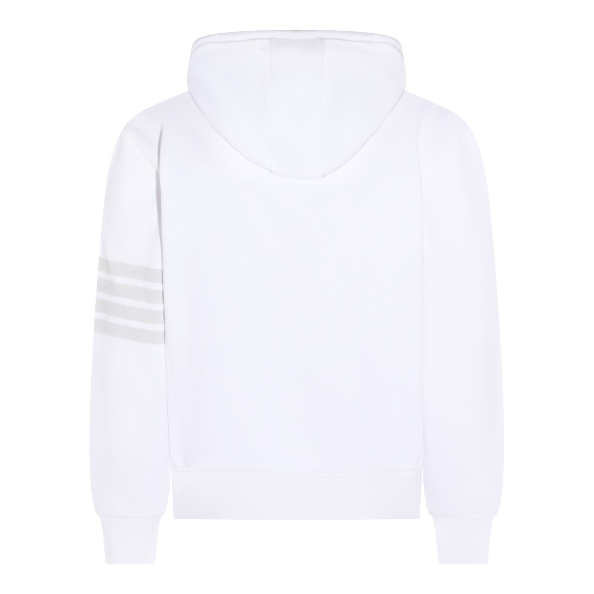 WHITE COTTON SWEATSHIRT