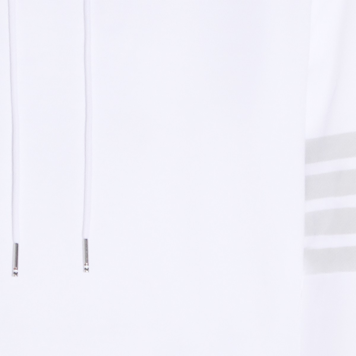 WHITE COTTON SWEATSHIRT