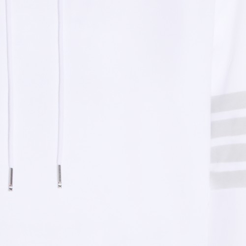 WHITE COTTON SWEATSHIRT