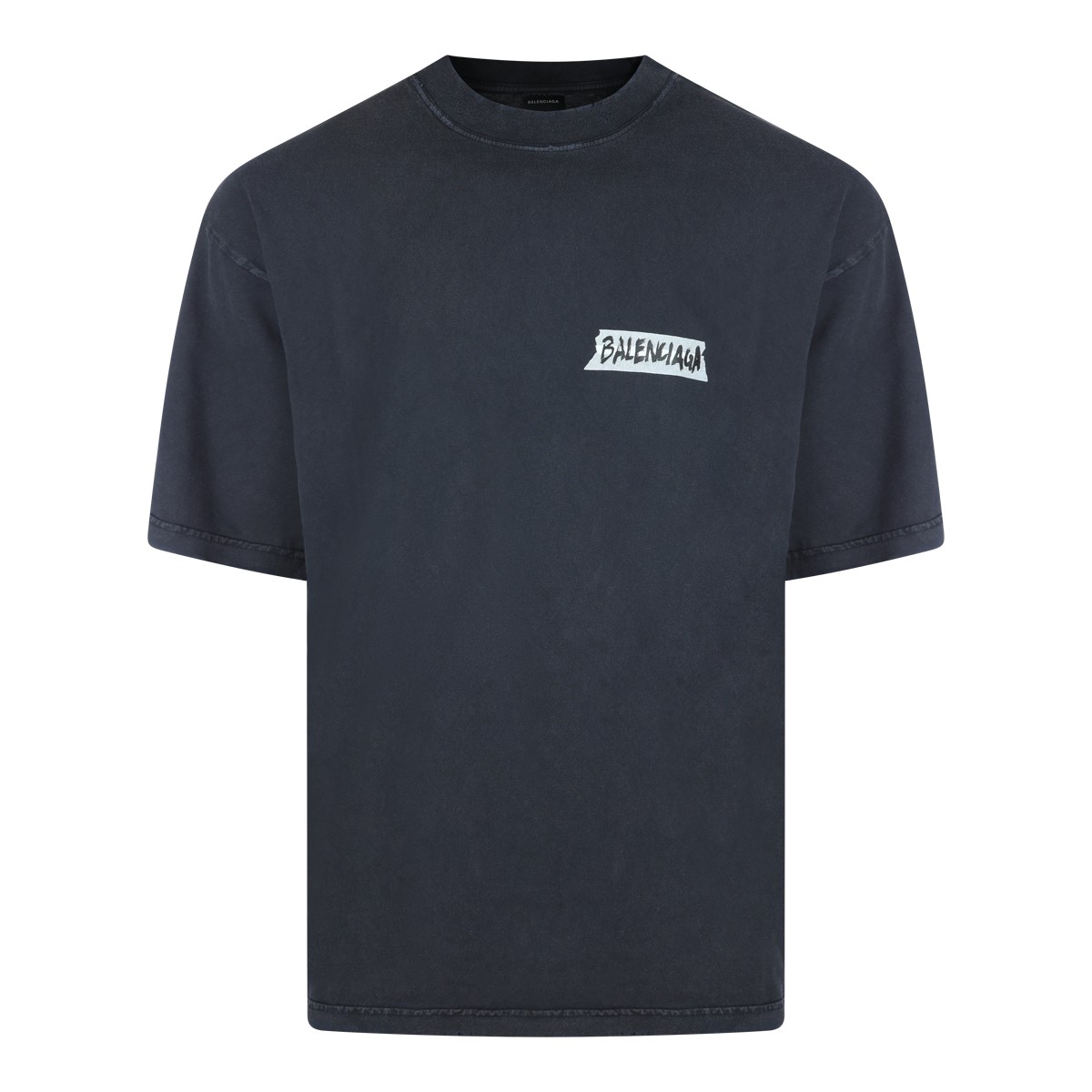 BLACK COTTON T-SHIRT