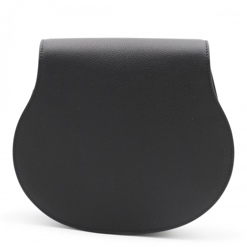 BLACK LEATHER MARCIE CROSSBODY BAG