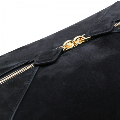 BLACK LEATHER LE BULLDOG SHOULDER BAG