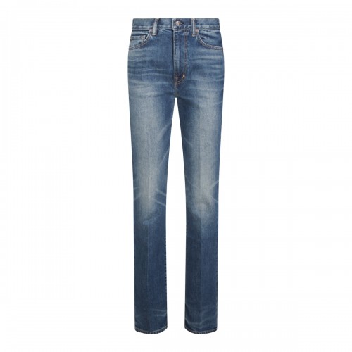 BLUE COTTON DENIM JEANS
