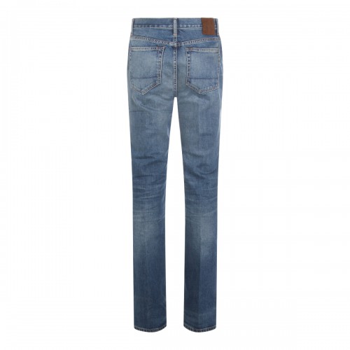 BLUE COTTON DENIM JEANS 2