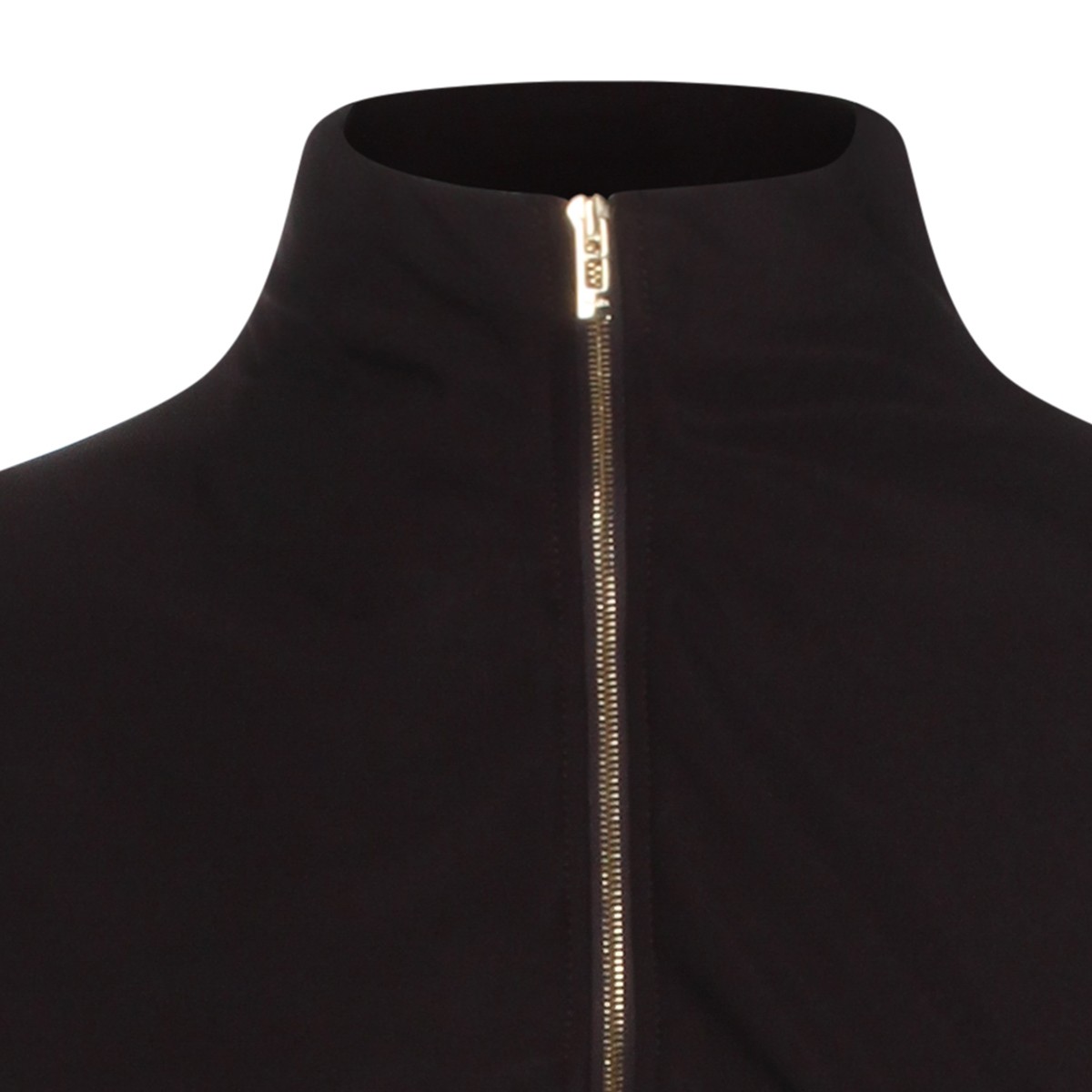 BLACK VISCOSE CASUAL JACKET