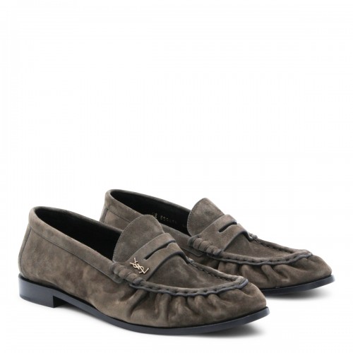 DARK BROWN SUEDE LOAFERS 2