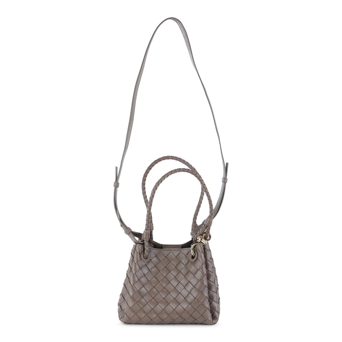 GREY LEATHER PARACHUTE SMALL SHOULDER...