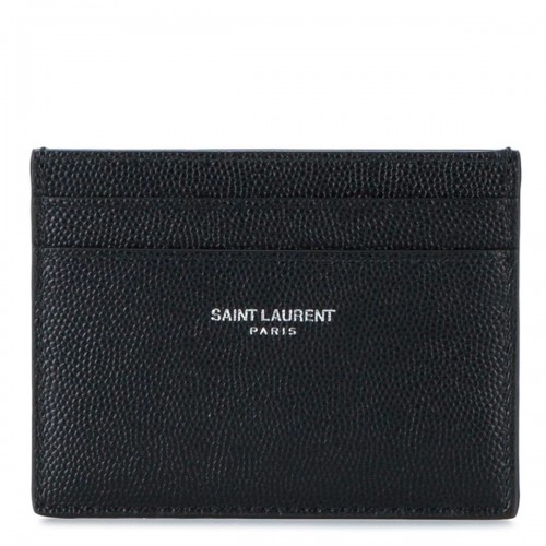 BLACK LEATHER CARD HOLDER