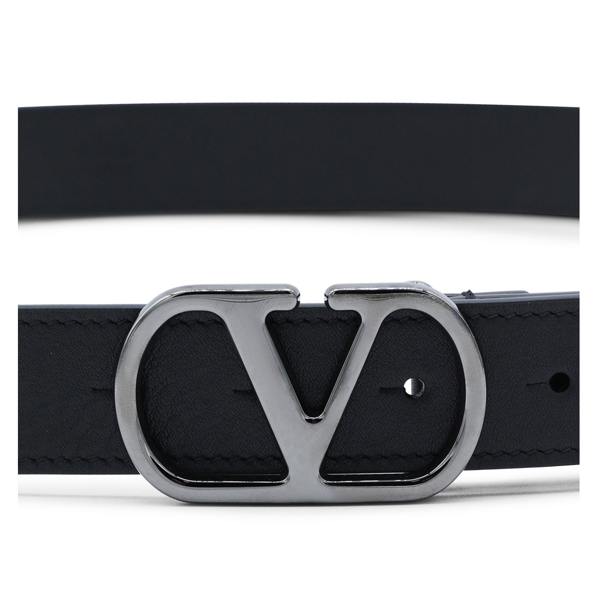 BLACK LEATHER BELT