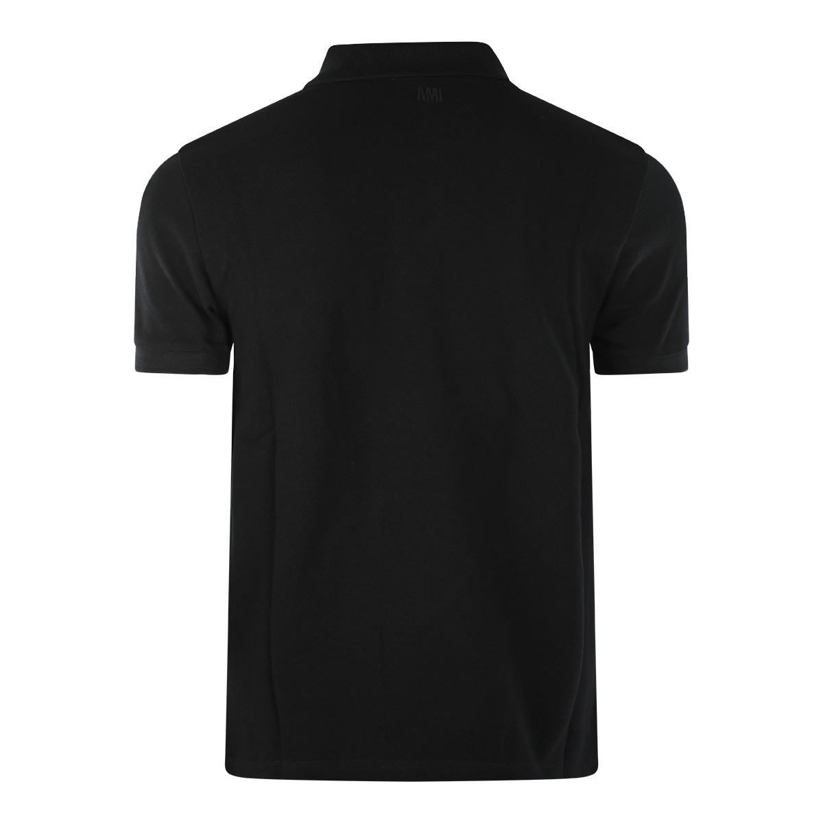 BLACK COTTON POLO SHIRT