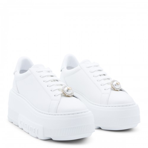 WHITE LEATHER NEXUS SNEAKERS