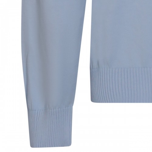 LIGHT BLUE COTTON KNITWEAR