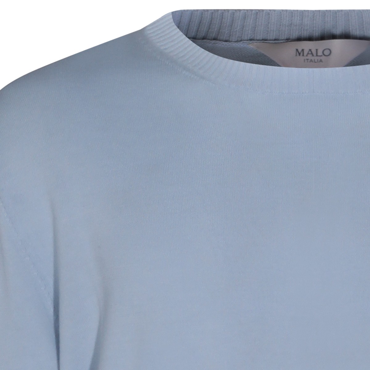 LIGHT BLUE COTTON KNITWEAR
