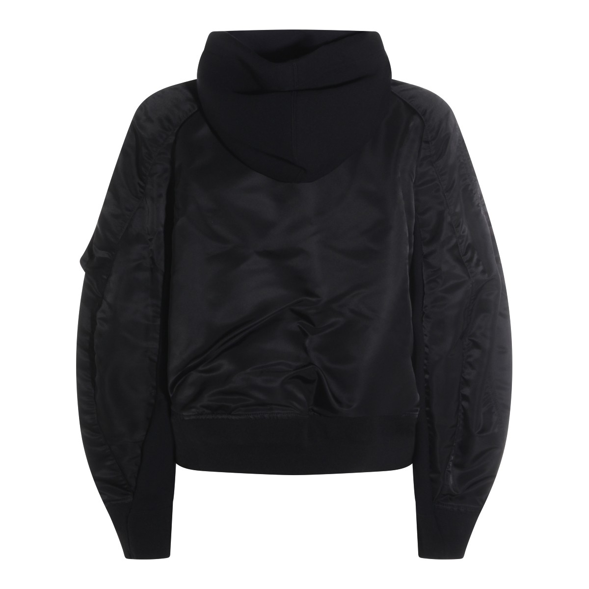 BLACK COTTON SWEATSHIRT