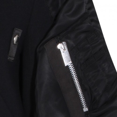 BLACK COTTON SWEATSHIRT