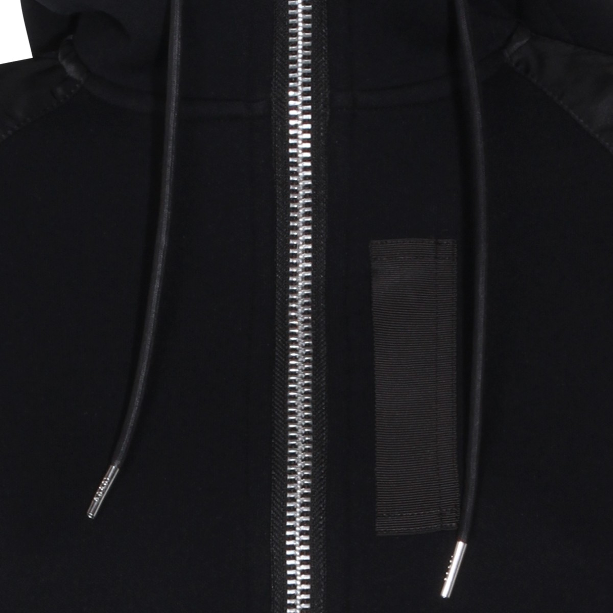 BLACK COTTON SWEATSHIRT