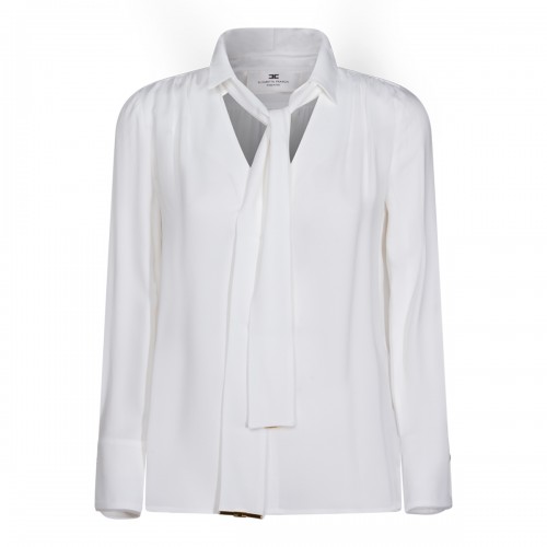 WHITE VISCOSE SHIRT