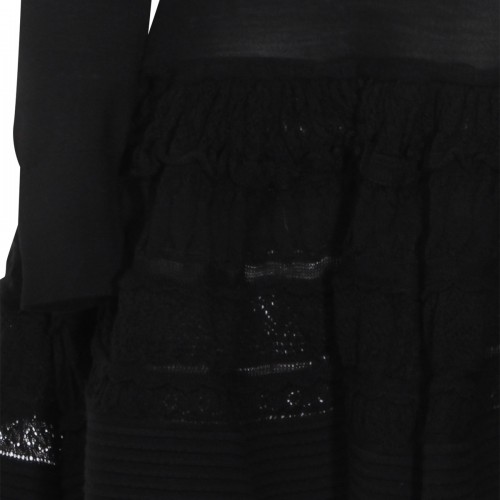 BLACK WOOL DRESS