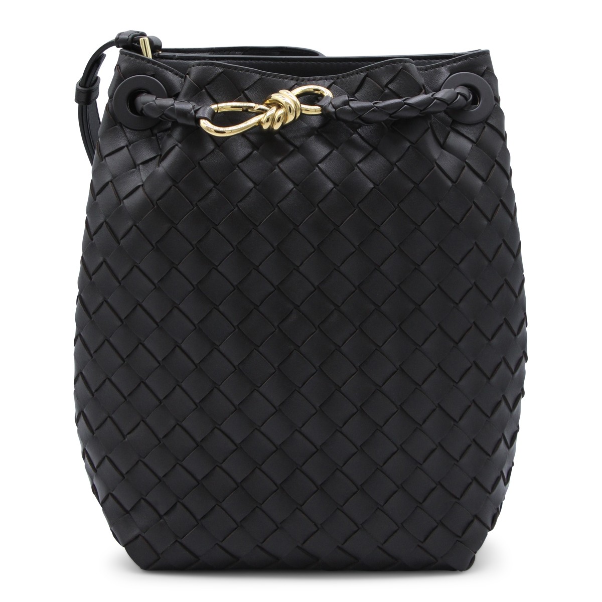 DARK BROWN LEATHER ANDIAMO BUCKET