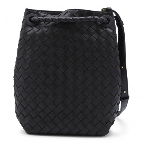 DARK BROWN LEATHER ANDIAMO BUCKET