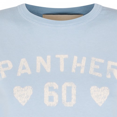 LIGHT BLUE COTTON T-SHIRT