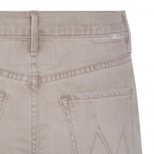 BEIGE COTTON JEANS