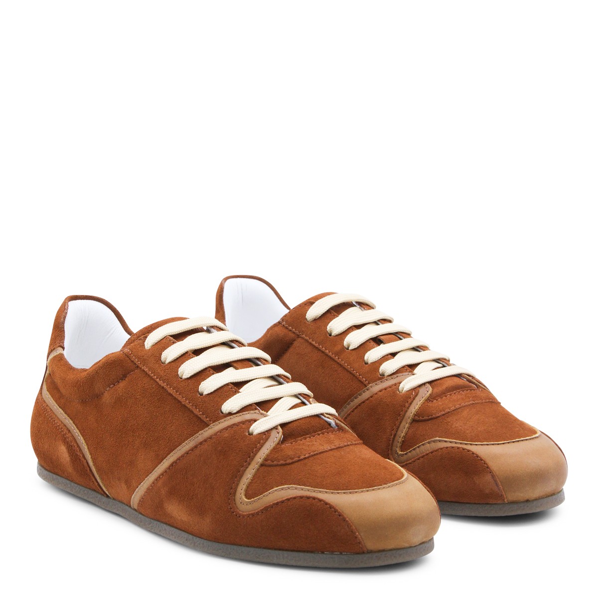 RUST LEATHER SNEAKERS