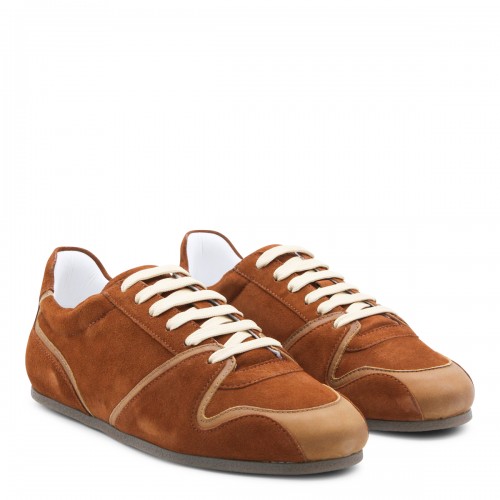 RUST LEATHER SNEAKERS