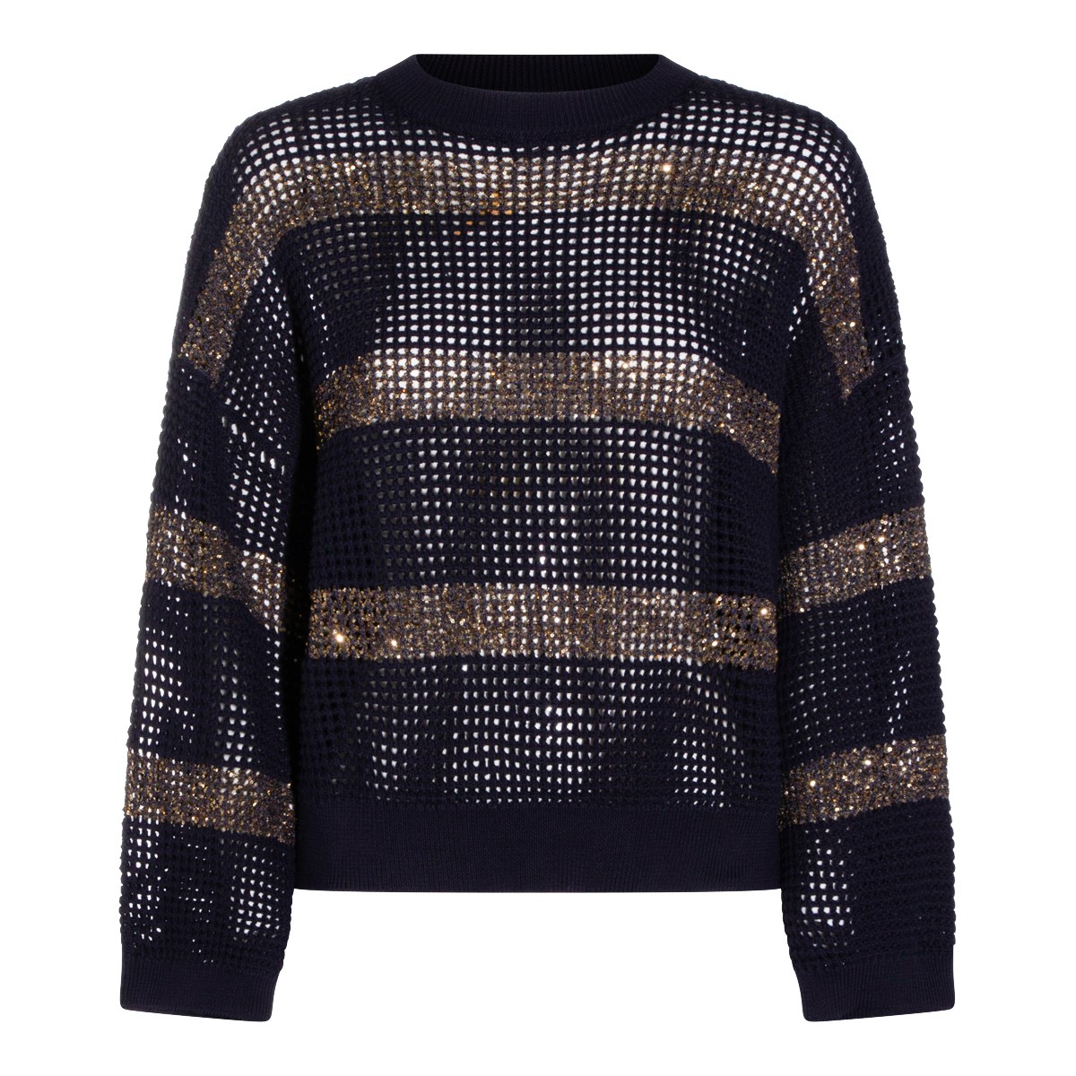 DARK BLUE COTTON KNITWEAR