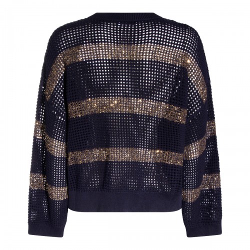 DARK BLUE COTTON KNITWEAR