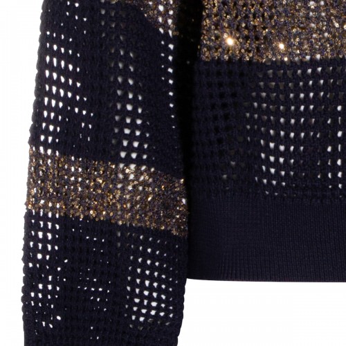 DARK BLUE COTTON KNITWEAR