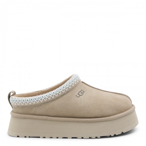 SAND LEATHER W TAZZ II FLATS