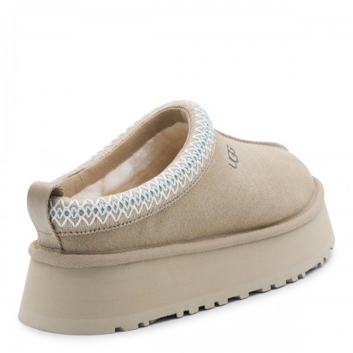 SAND LEATHER W TAZZ II FLATS