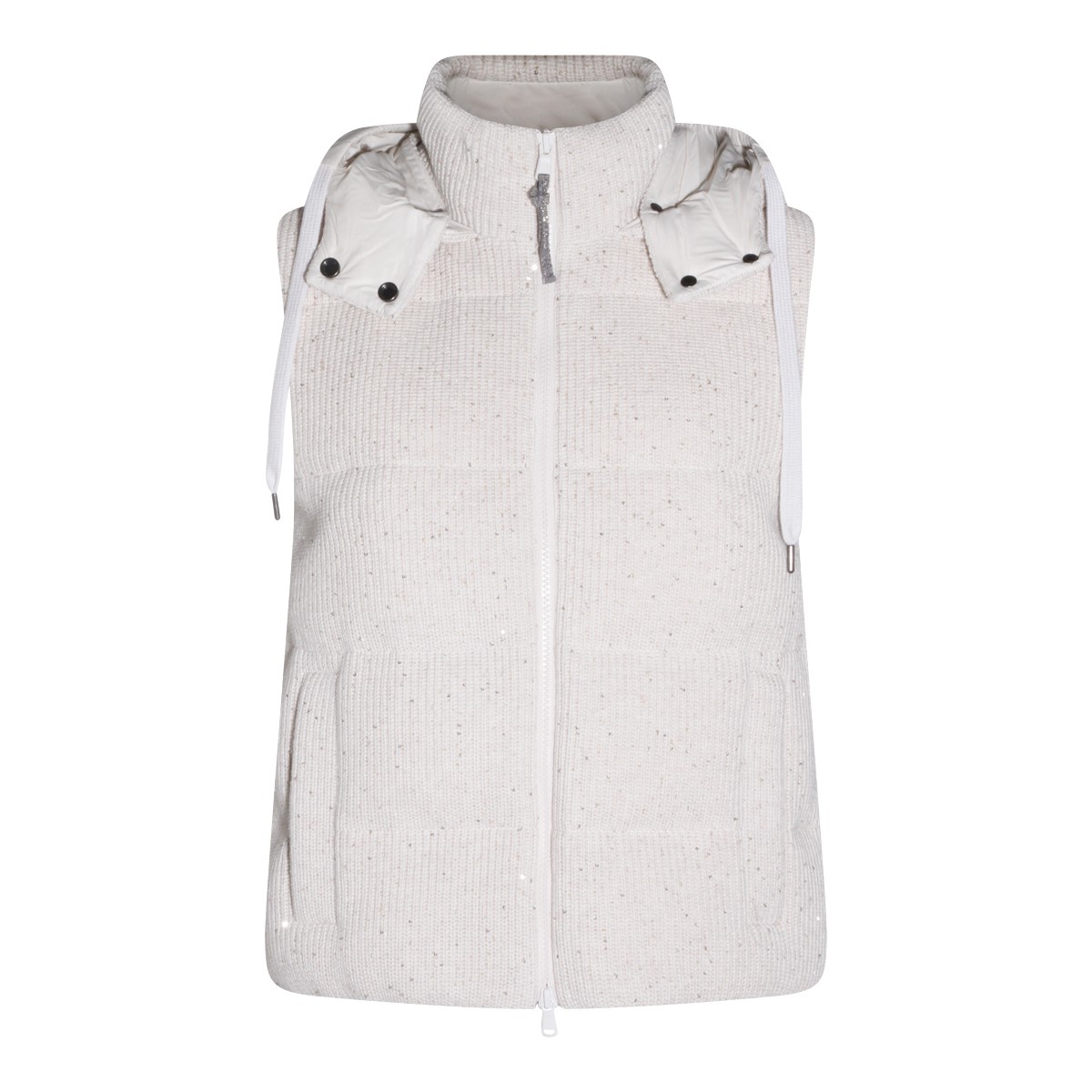 BEIGE COTTON DOWN JACKET