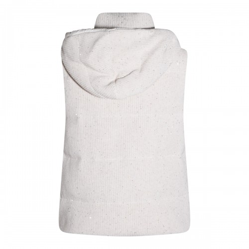 BEIGE COTTON DOWN JACKET