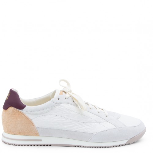 WHITE LEATHER SNEAKERS