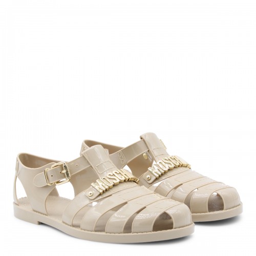 BEIGE RUBBER SANDALS 2