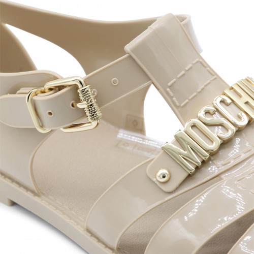BEIGE RUBBER SANDALS