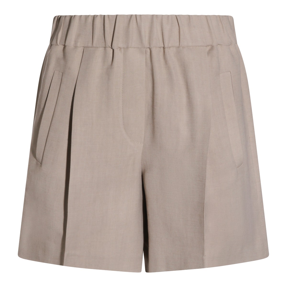 SAND VISCOSE SHORTS