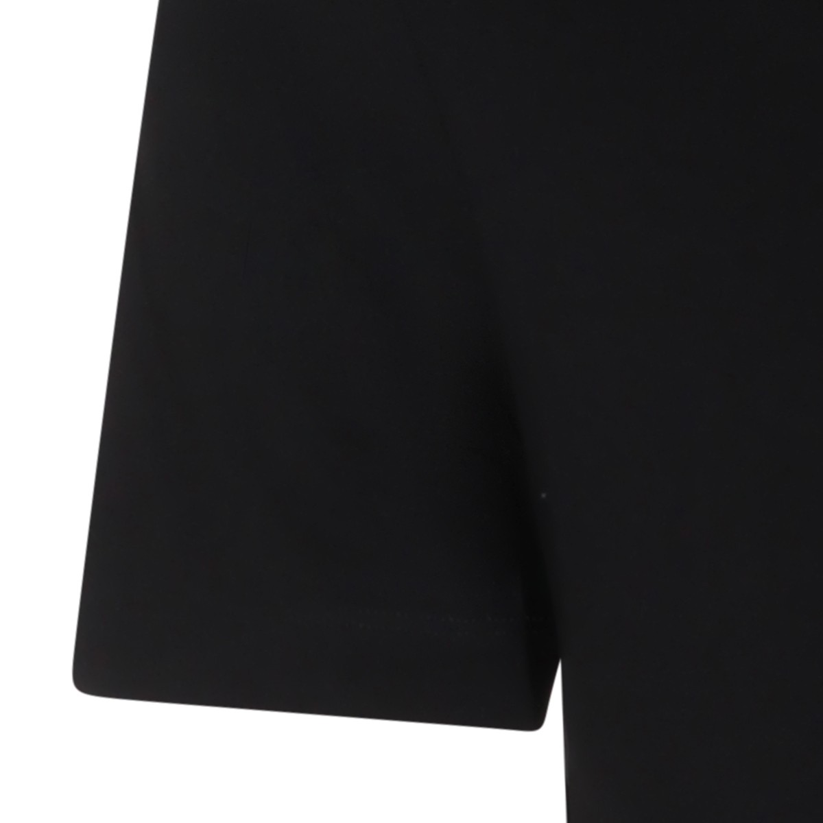 BLACK COTTON POLO SHIRT