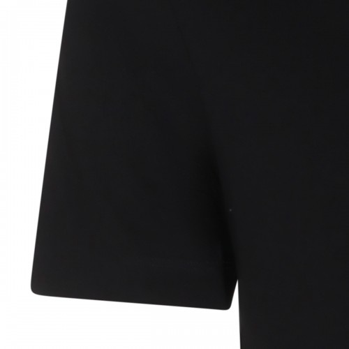 BLACK COTTON POLO SHIRT