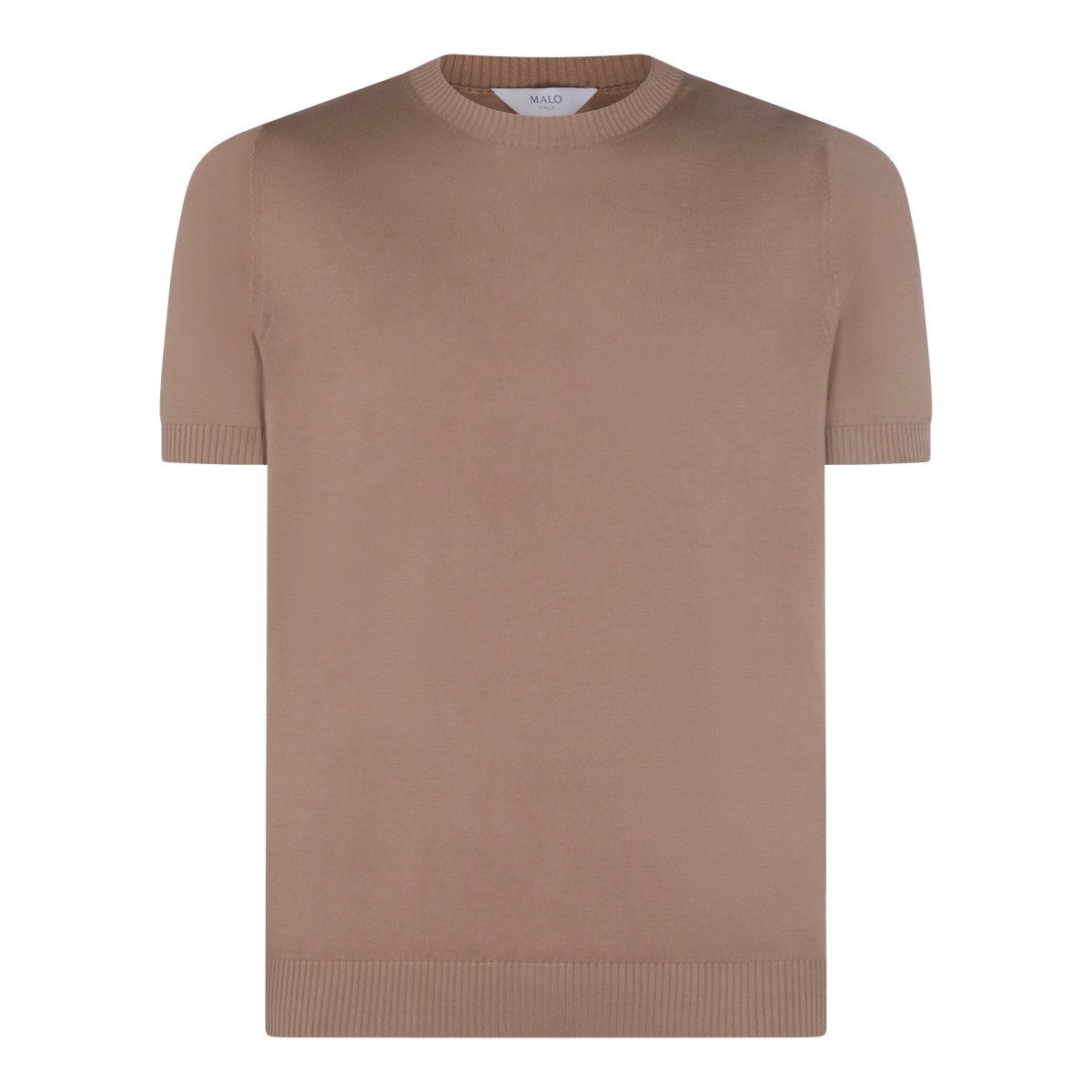 BROWN COTTON T-SHIRT