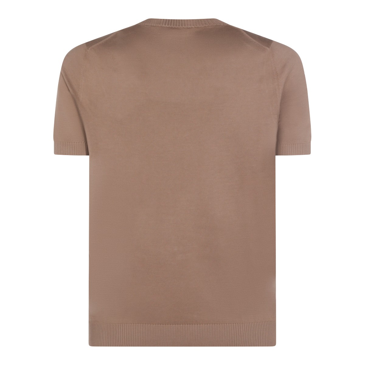 BROWN COTTON T-SHIRT