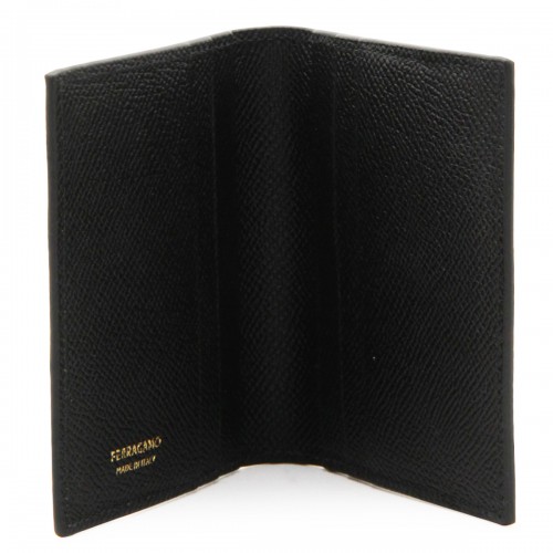 BLACK LEATHER CARD HOLDER